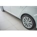 Накладки сплиттеры на пороги на Skoda Superb III рестайл